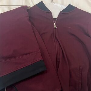 Ralph Lauren Burgundy Jog Suit